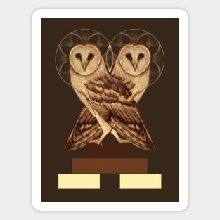 Sacred Owls Magnet